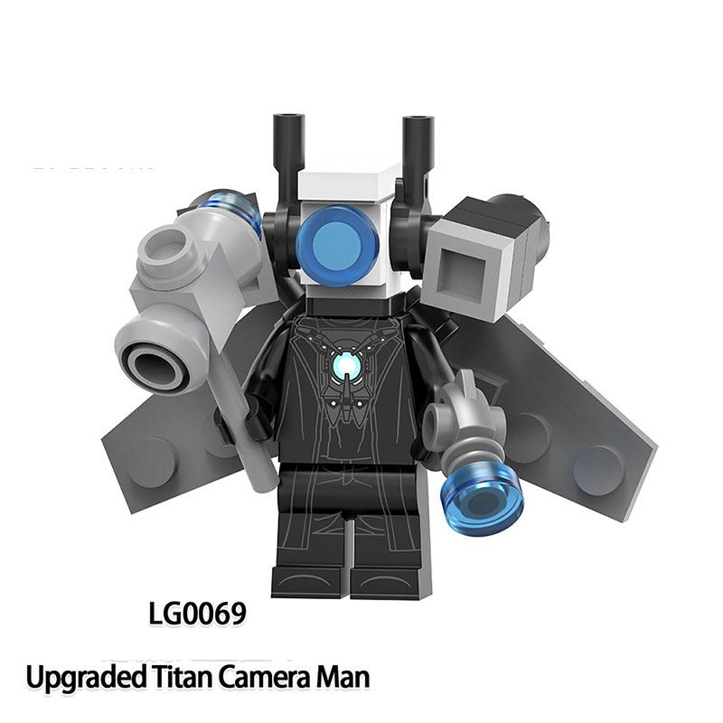 Skibidi Toalett Anime Rajzfilm Kockák Speakerman TV Ember Operatőr Akció MOC Toalett Ember vs Monitor Építőkockák A Hang