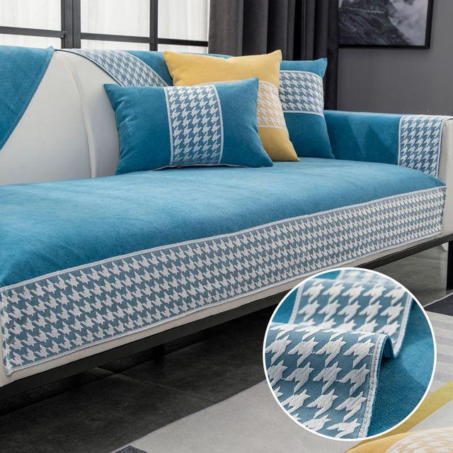 Cotton Linen Sofa Cover High High-grade Anti -Slip Sofa Cushion Sofa Towel Home Use Living Room Sofa Full Cover Four Seasons Available