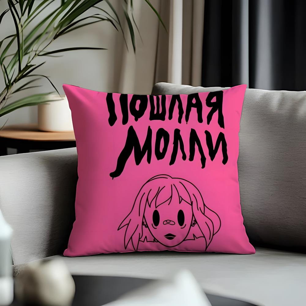 Trending Pposhlaya Mollyful Cushion Cover Antidustmite Pillowcase Invisible Zipper Silky Short Plush Sofa Cushion Cover