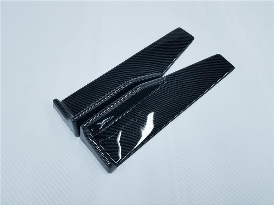 2Pcs Car Side Skirt Rocker Splitters Canard Diffuser Shovel Anti-Scratch Winglet