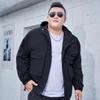 Men's Plus Size Spring/Fall 2023 Hooded Workwear Jacket - Trendy American Style Windbreaker