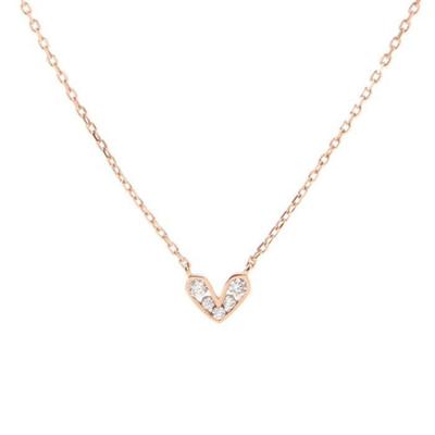 [Onoma] Onm Bijou Holic 925er Silber Vergoldet Romantische Herz-Halskette (16462800)