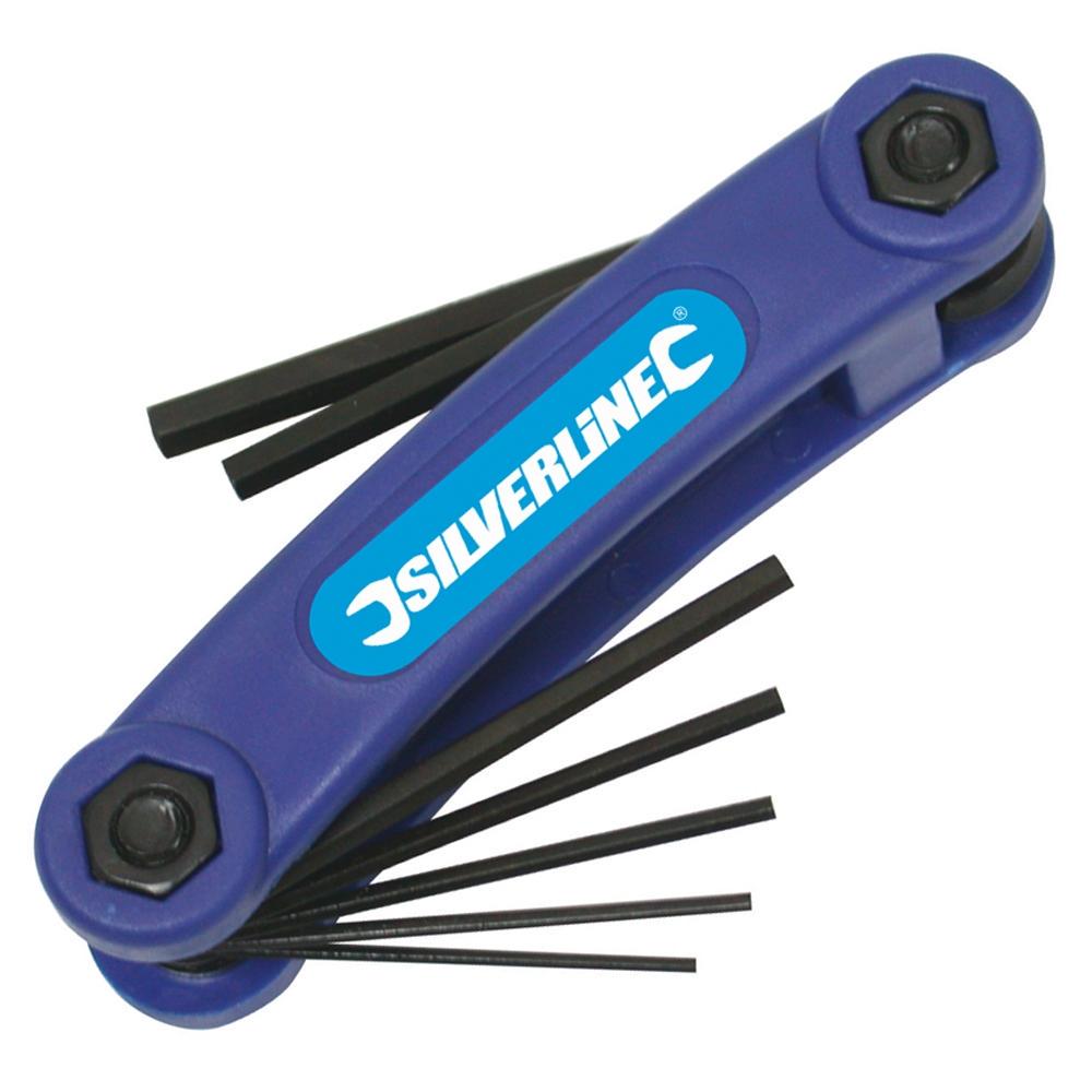 7-Piece Silverline 50960 Hex Key Imperial Tool 1//20-inch-3//16-inch
