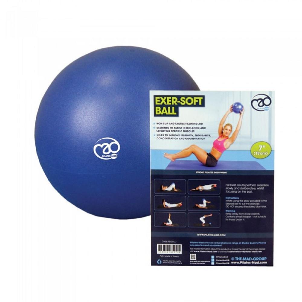 Palla per esercizi pazza per il fitness One Size blu