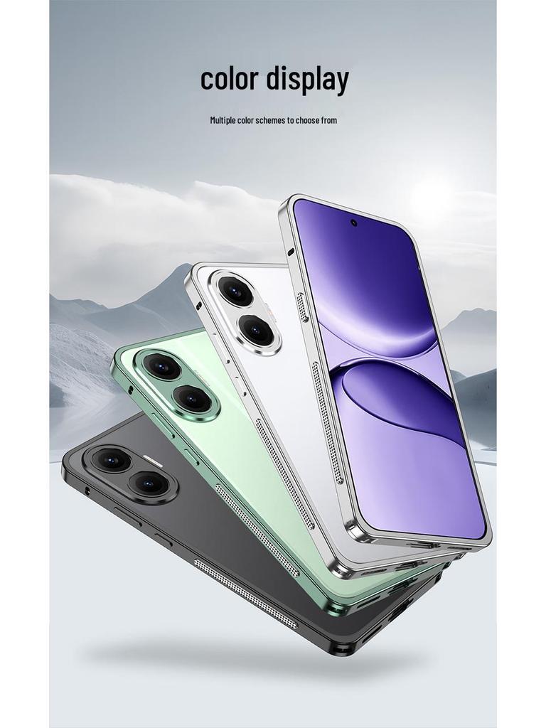 Xiaomi Poco F7 & Redmi Turbo4Pro Metal Bumper Case with Hippocampus Buckle