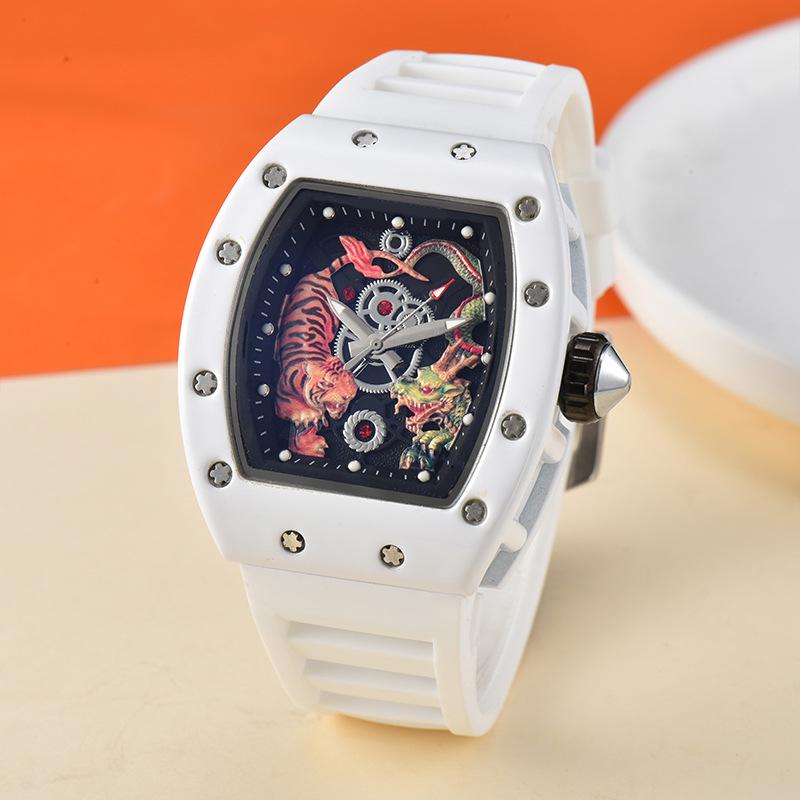 

Мужские часы Dragon Tiger Totem Quartz - Смелый европейский и американский стиль для молодежи