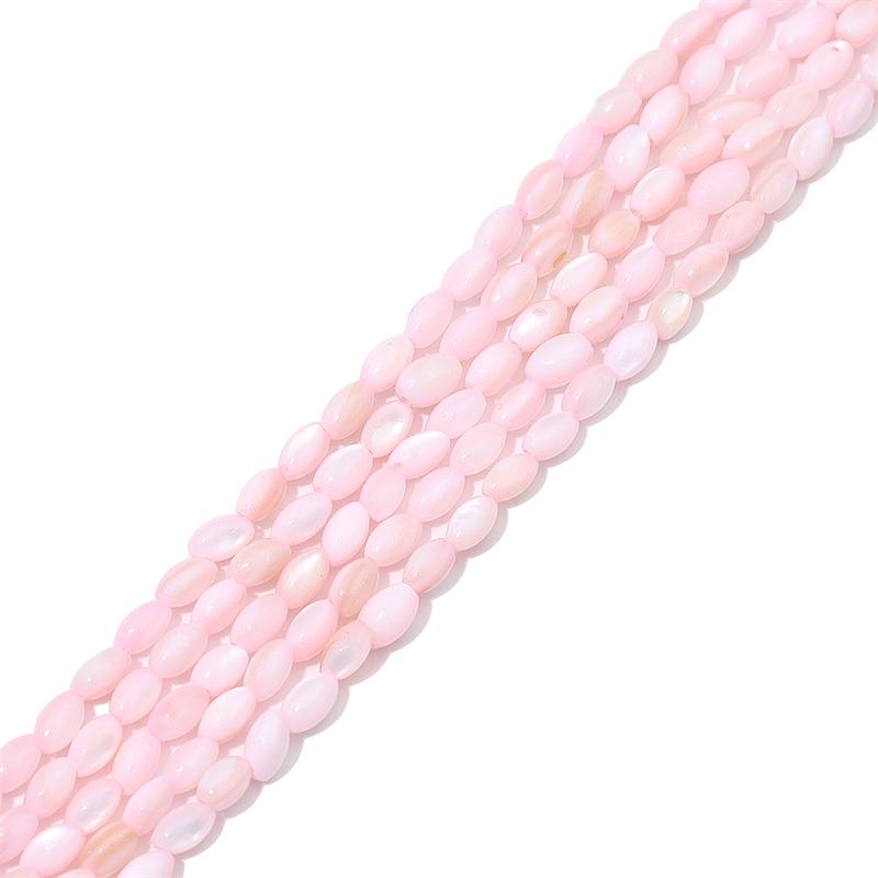 

80 шт. Натуральные ракушечные цветные рисовые бусины для изготовления ожерелий, браслетов, серег и ювелирных изделий своими руками розовый