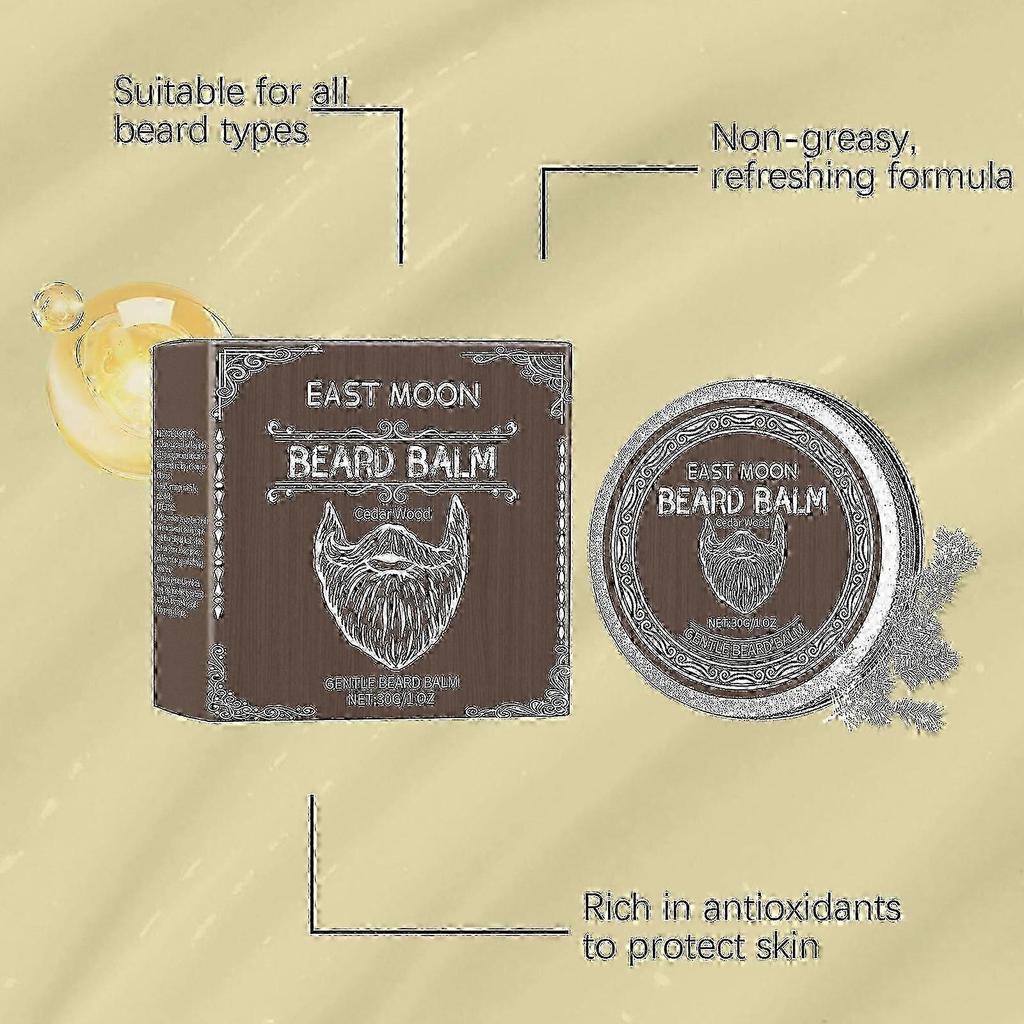 Cedarwood Beard Wax for Men - Nourishes, Conditions & Strengthens Beard