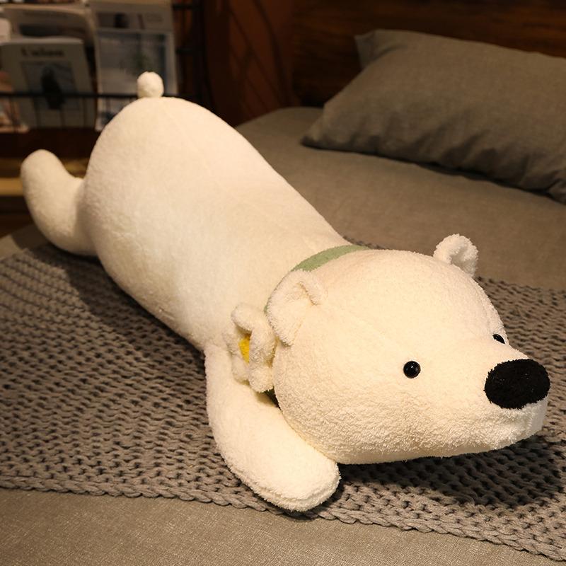 

100/120cm Cute And Charming Fox Shark Rabbit Bear Plushie Pillow Cartoon Animal Flying Dinosaur Cushion Stuffed Gentle Sleeping Birth Date Present 100cm