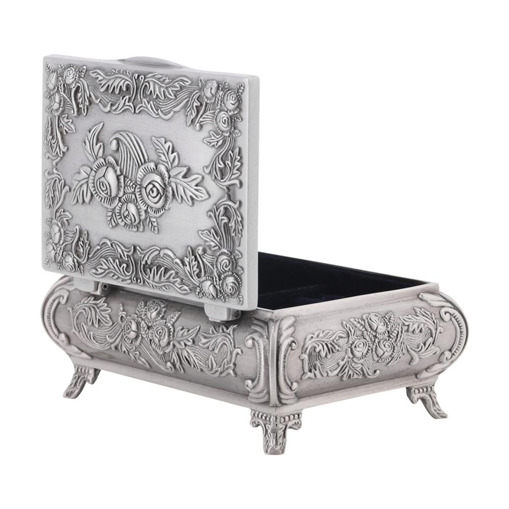 Alloy Jewelry Case Rectangular Ring Box Jewelry Boxes Jewelry Box Home Decor