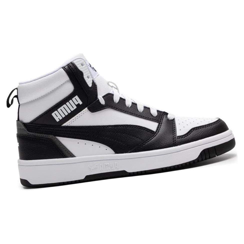 New PUMA Rebound V6 'White Black Grey' 392326-01