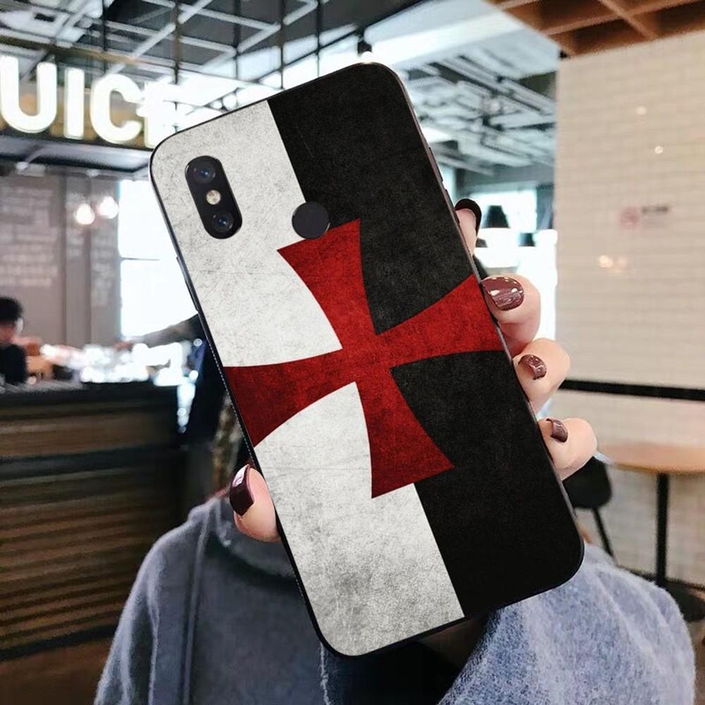 Knights Templar Luxury Phone Case For Xiaomi Mi 5X 8 9 10 11 12 Lite Pro 10T PocoX3pro PocoM3 Note 10 Pro Lite