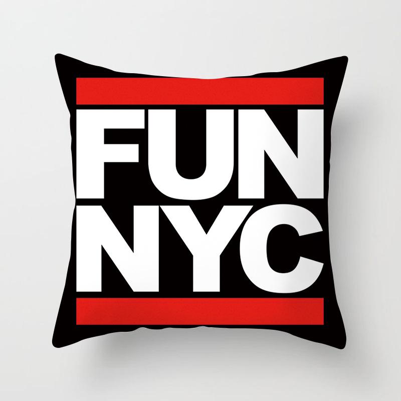 Blue Print Nordic Style Cushion Car Sofa Cushion Pillow Lumbar Cushion Cover Home Furnishings