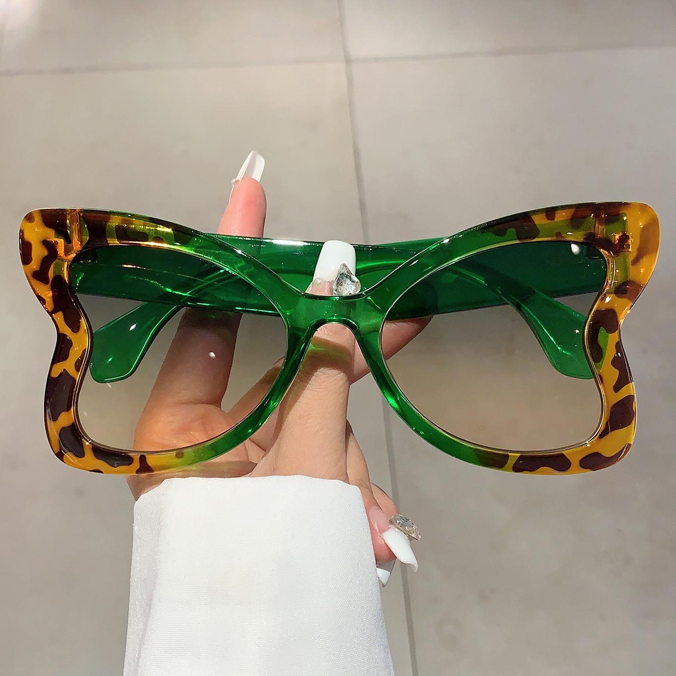 Exquisite And Exquisite Items Women's Oversized Butterfly Shape Sunglasses New Arrival Stylish Vintage Multicolor Shades Trendy Brand Design Eyewear