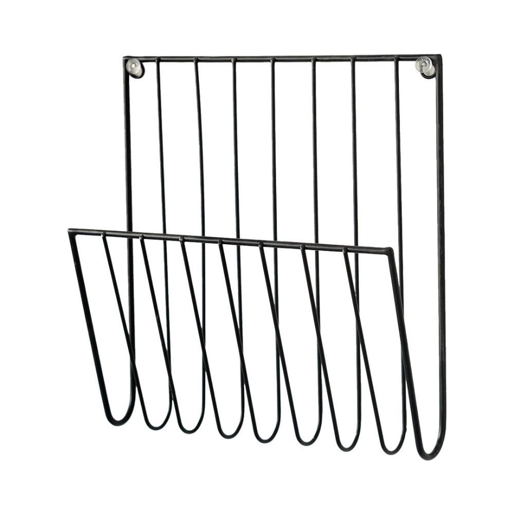 

Металлические настенные файлы-папки, настенный держатель для журналов, прочная настольная подставка для дисплея, офис чёрный