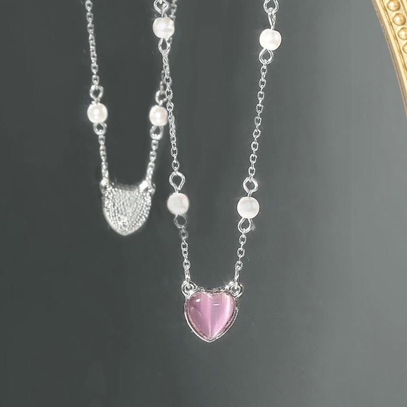 2026 Korean Fashion Fairy Feather Zircon Pendant Necklace Girls Elegant Necklace Women Clavicle Chain Jewelry Gift