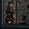 1 zestaw 4 szt. naklejek na Halloween Horror Atmosphere Naklejki dekoracyjne na okna Naklejki ścienne z PVC