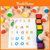 Educational Wooden Alphabet Stamp Set For Kids Learning And Word Spelling Fun