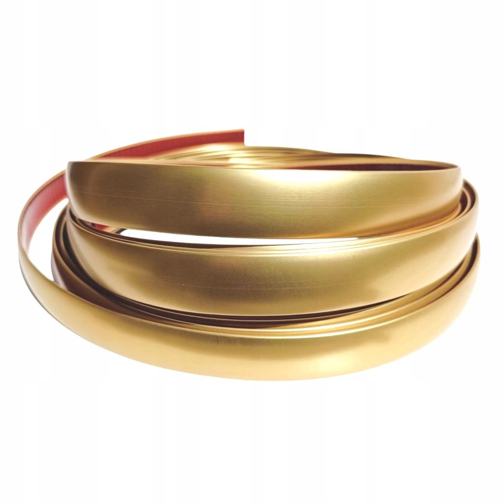 Listwa Ozdobna Złota Mat 30Mm Elastyczna Listwy Gold Samoprzylepna 5 Metrów