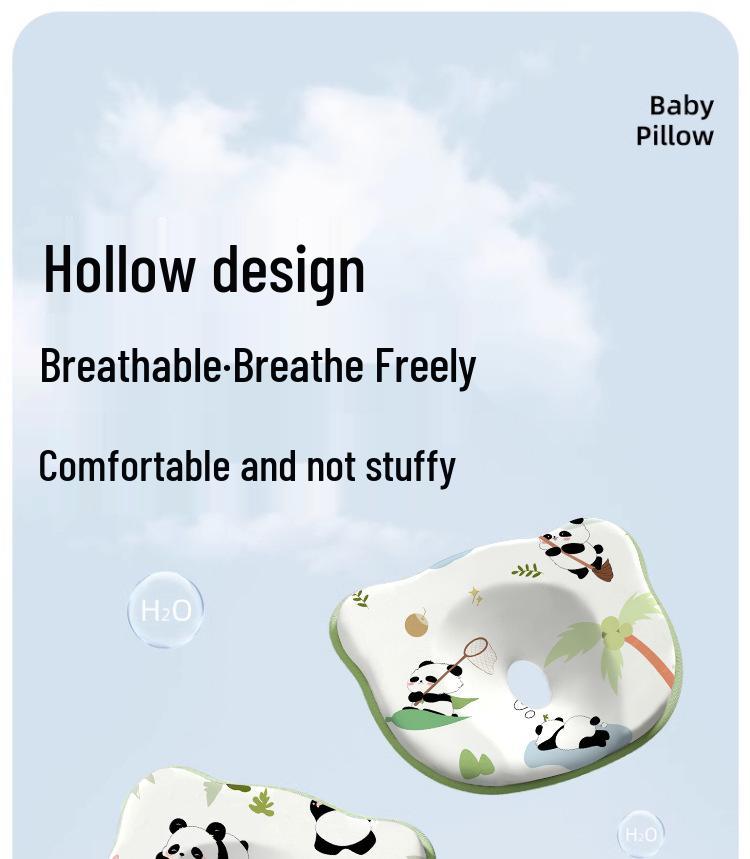 Newborn Anti-Flat Head Pillow – Corrective, Breathable, for 0-6 Months, All Seasons