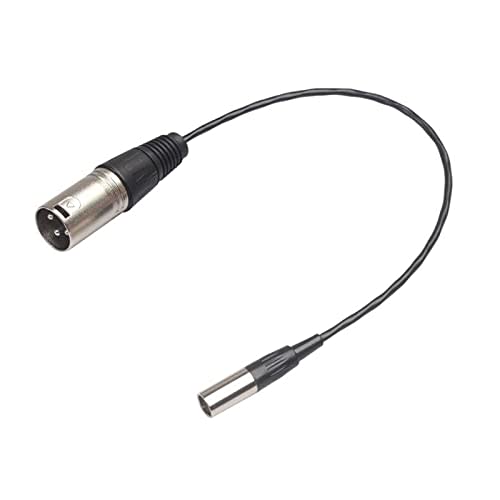 Chaksy 3-Pin Male to 3-Pin Male XLR Mini Plug Audio Cable, XLR Male to Mini XLR Male, Audio Cable, Connector Microphone Cable
