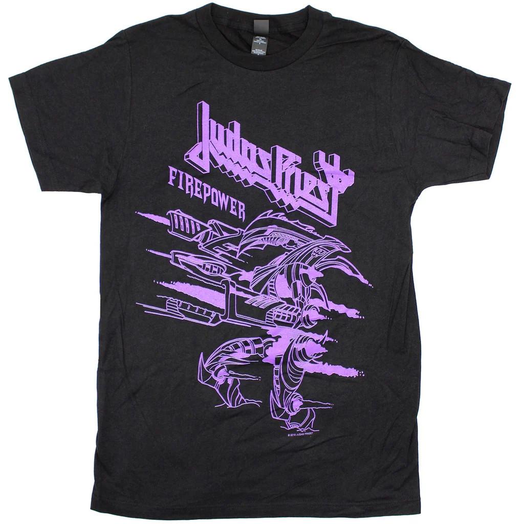 Judas Priest Purple Line Tee T-Shirt Mens Womens Tees Top Black Unisex All size A438 XL