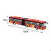 Alloy Pull Back Bus Toy Two-Section Articulated Model Long Role Playing
