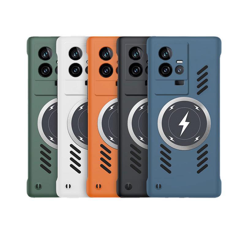 Applicable to VIVO IQOO15 borderless mobile phone case IQOO13 lightning magnetic suction IQOOZ10Turbo anti-drop cover