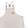 Canvas Apron Bib Cross Back Water Resistant for Men with Pockets Chef Kitchen