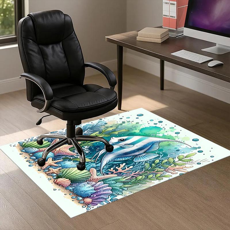 Ocean Marine Pattern Area Rug, Office Carpet Indoor Outdoor Entrance Doormat, Non-Slip Soft And Comfortable, Living Room, c122079