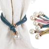 Polyester Pearl Curtain Tieback Adjustable Curtains Tie Rope Pearl Curtain Buckle  Decoration