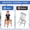 12/24Pcs 1/4" Furniture Leveling Feet Simple Table Chair Leg Levelers Feet  Cupboard