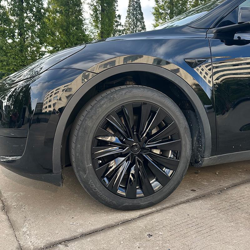19-24 Tesla Model Y 19-inch Wheel Covers: Full Coverage, Anti-scratch Decorative Accessories for 3rd/4th Gen