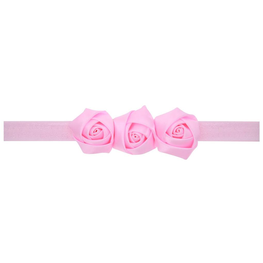 9Pcs Newborn Headbands Infant Rose Elastic Hair Band Solid Color Headwear Hairstyling Accessories