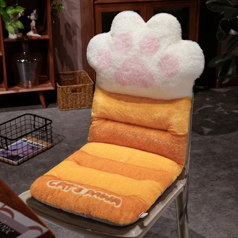 Autumn And Winter Thickened One-Piece Seat Cushion Lazy One-Piece Butt Cushion Office Cat Claw Cushion Caterpillar Plush Chair Cushion