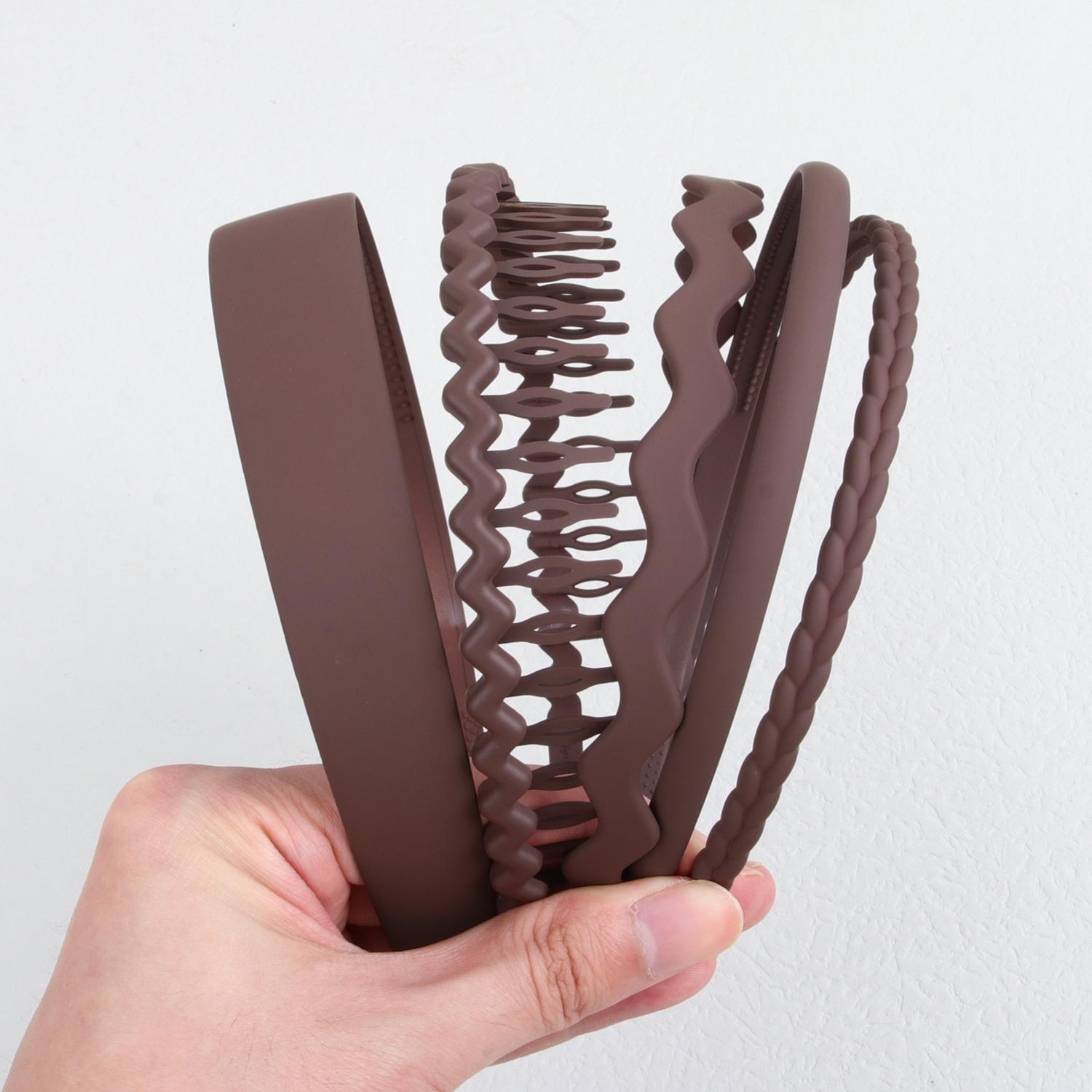 

5 шт. Женская матовая повязка на голову Повязка на голову для девочек Детская повязка на голову Конфетные однотонные пластиковые широкие повязки для волос Подарки Детские аксессуары для волос для девочек