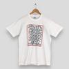 Vintage lata 90. Wydania Keitha Haringa na papierze 1982-1990 Dzieło sztuki Koszulka Średni Keith Haring Litografia Taniec Streetwear Graffiti Pop Shop Koszulki M