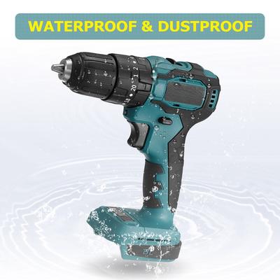 Green Brushless Electric Drill Cordless Screwdriver 3 Functions Mini Rechargeable Impact Hand Drill No Battery for 18V Battery