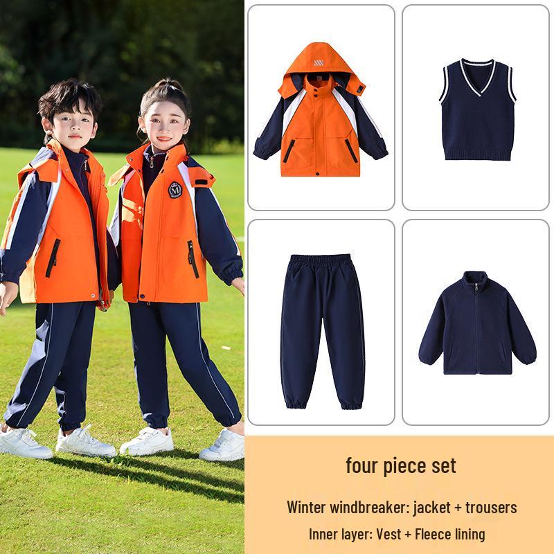 Elementary Student Seasonal Uniform Set: Windbreaker & Winter Outfit