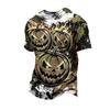 Men's Halloween Short Sleeve T-Shirt Casual Round Neck Top for Holiday Celebration