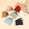 Multifunction Cash Purse Bag PU Leather Two-fold Short Wallets Pocket Purse Wallet  Women Men