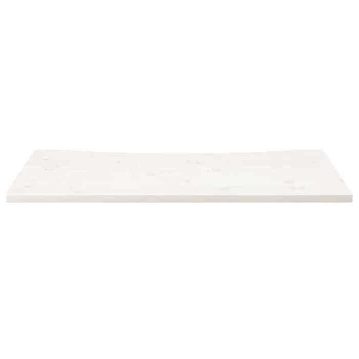 VidaXL Dessus de bureau blanc 110x55x2,5 cm bois massif de pin 824436
