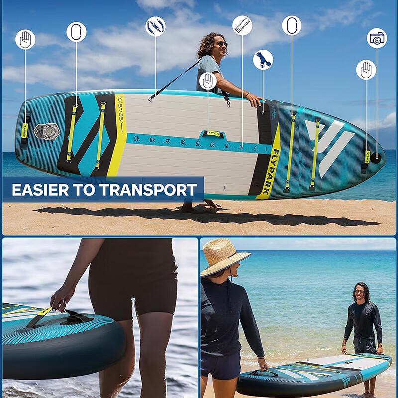MSEASFREE Inflatable SUP Paddle & Fishing Board