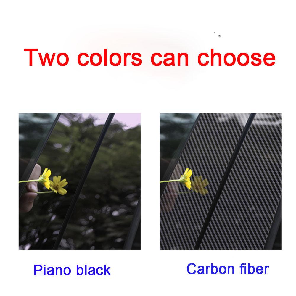For Volkswagen VW T-Cross TCross 2018 2019-2023 Car PC Material Pillar Post Cover Door Trim Window Piano Black Molding Sticker