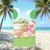 Cute Cartoon Printed Microfiber Beach Towel Quick Dry Bath Towel For Adults Kids Swimming