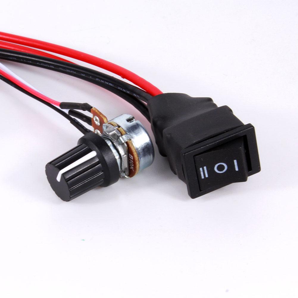 10V 12V 24V 30V Adjustable  Motor Speed PWM Controller Reversing Switch 120W