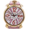 Manure 40 Watches 5012.WH.KALA Pink Gold WhiteDial Stainless Steel/leather Quartz Analog Display Unisex Used