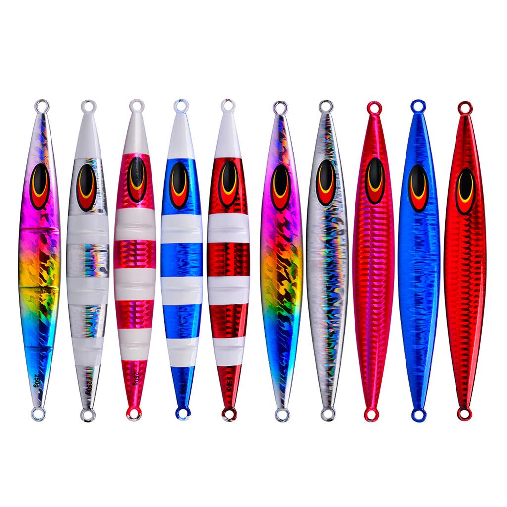 5Pcs Hard Metal Slow Pitching Jigs Freshwater Saltwater Fishing Glow Lures Sea Fishing Lures Swimbait