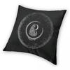 Black Cat Crescent Moon Square Pillowcase Polyester Linen Velvet Printed Zip Decorative Throw Pillow Case Room Cushion Cover