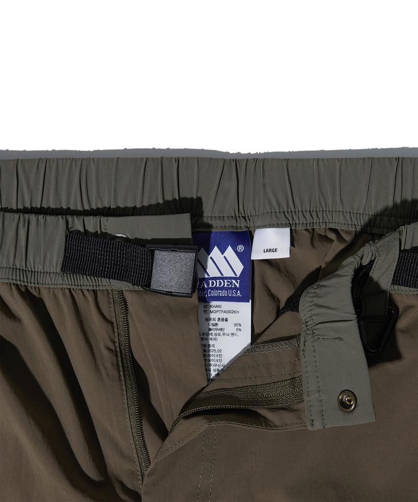 MADDEN Footheel Nylon Two-In-One Pants Khaki
